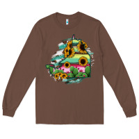 Chestnut Campeche State Of Mexico Map Long Sleeve Tee - RanaPortraitStore