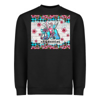Black da dental assistant dentist element with flowers Heavyweight Sweatshirt - AdoDesignShop
