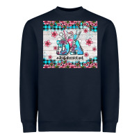 Navy da dental assistant dentist element with flowers Heavyweight Sweatshirt - AdoDesignShop