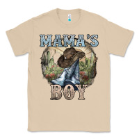 Mushroom Mama's Boy western Cowboy boots cactus Classic Tee - HowdyJamesFarm