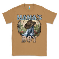 Toasted Coconut Mama's Boy western Cowboy boots cactus Classic Tee - HowdyJamesFarm