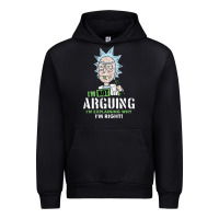 Black i am not arguing Urban Hoodie - artisFamous