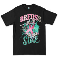 Black refuse to sink cancer Premium Tee - CowGirlArtShop