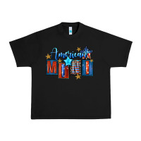 Black American mini 4th of july Urban Heavy Tee - FaDigitalArtStudio