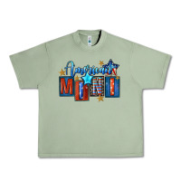 Oil Green American mini 4th of july Urban Heavy Tee - FaDigitalArtStudio