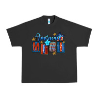 Pigment Black American mini 4th of july Urban Heavy Tee - FaDigitalArtStudio