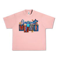 Salmon American mini 4th of july Urban Heavy Tee - FaDigitalArtStudio