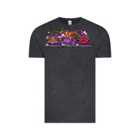 Vintage Black Mardi Gras Farm Trucks Vintage Tee - FaDigitalArtStudio