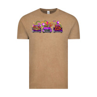 Mardi Gras Farm Trucks Vintage Tee | Teevron