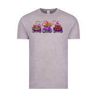 Vintage Zinc Mardi Gras Farm Trucks Vintage Tee - FaDigitalArtStudio