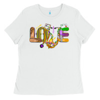 White love nurse mardi gras Ladies Tee - OliviaCreatesArt