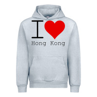 Heather Grey i love hong kong Urban Hoodie - artisFamous