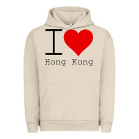 Pigment French Oak i love hong kong Urban Hoodie - artisFamous