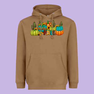 Hello Fall Heavyweight Hoodie Designed By Jahusdesignshop