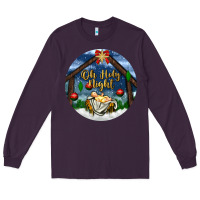 Plum oh holy night Long Sleeve Tee - BundleAndBundleShop