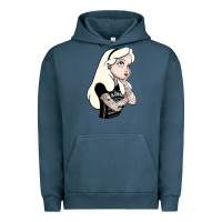 Pigment Midnight Navy alice tattoo Urban Hoodie - artisFamous