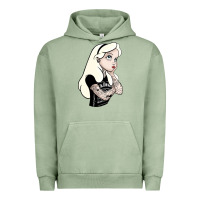 Pigment Oil Green alice tattoo Urban Hoodie - artisFamous