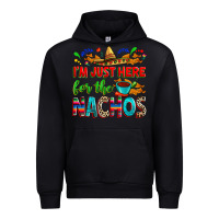 Black I'm just here for the nachos Urban Hoodie - RanaPortraitStore