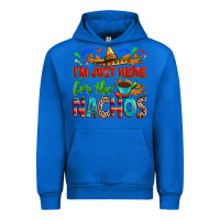 Cobalt I'm just here for the nachos Urban Hoodie - RanaPortraitStore