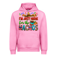 Fuchsia Pink I'm just here for the nachos Urban Hoodie - RanaPortraitStore