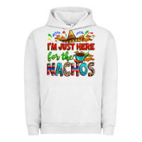 Pigment Lunar Rock I'm just here for the nachos Urban Hoodie - RanaPortraitStore