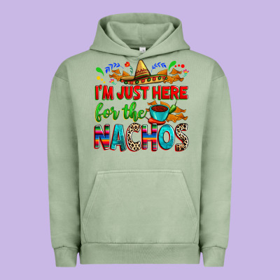 I'm Just Here For The Nachos Urban Hoodie Designed By Ranaportraitstore