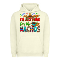 Pigment Pistachio I'm just here for the nachos Urban Hoodie - RanaPortraitStore