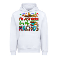 White I'm just here for the nachos Urban Hoodie - RanaPortraitStore