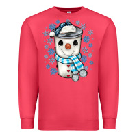 Cardinal snowman coffee cup Premium Sweatshirt - JahusDesignShop