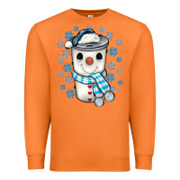 Carrot snowman coffee cup Premium Sweatshirt - JahusDesignShop