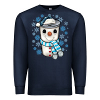 Navy snowman coffee cup Premium Sweatshirt - JahusDesignShop