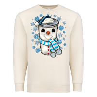 Sandshell snowman coffee cup Premium Sweatshirt - JahusDesignShop