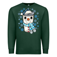 Sports Green snowman coffee cup Premium Sweatshirt - JahusDesignShop