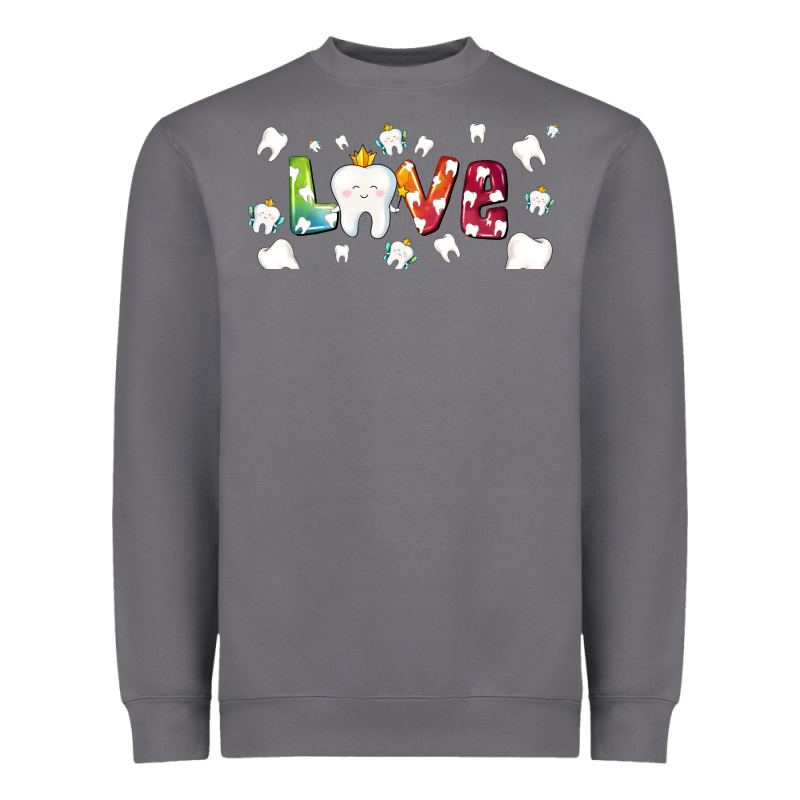 Love Tooth And Tooth Fairy Heavyweight Sweatshirt by AdoDesignShop | Teevron