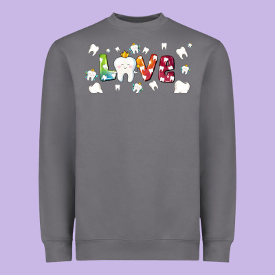 Love Tooth And Tooth Fairy Heavyweight Sweatshirt Designed By Adodesignshop