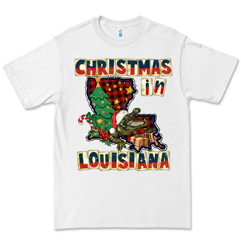 Christmas In Louisiana Premium Tee by CowGirlArtShop | Teevron