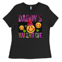 Black daddys valentine olivia Ladies Tee - OliviaCreatesArt