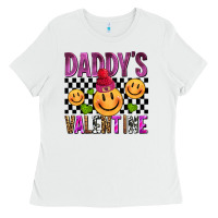 White daddys valentine olivia Ladies Tee - OliviaCreatesArt