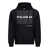 Black italian af Urban Hoodie - artisFamous