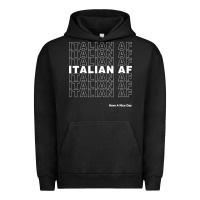 Pigment Black italian af Urban Hoodie - artisFamous