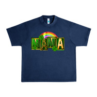 Navy St. Patricks Day mama Urban Heavy Tee - FaDigitalArtStudio