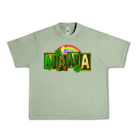 Oil Green St. Patricks Day mama Urban Heavy Tee - FaDigitalArtStudio