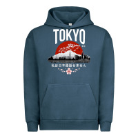 Pigment Midnight Navy tokyo Urban Hoodie - artisFamous