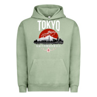 Pigment Oil Green tokyo Urban Hoodie - artisFamous