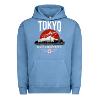 Pigment Pebble Blue tokyo Urban Hoodie - artisFamous