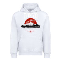 White tokyo Urban Hoodie - artisFamous