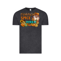 Vintage Black Pumpkin Spice Junkie Vintage Tee - FaDigitalArtStudio