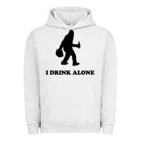 Pigment Lunar Rock bigfoot sasquatch i drink alone Urban Hoodie - artisFamous