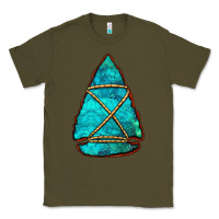 Army Green turquoise arrowhead Classic Tee - Jasminsmagicworld
