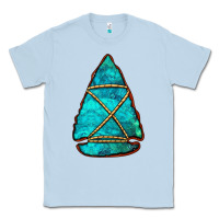 Dusty Blue turquoise arrowhead Classic Tee - Jasminsmagicworld
